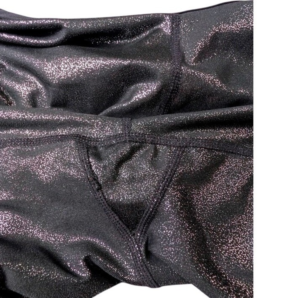 Nike ~ Pro Leggings ~ Women Medium ~ Black Metallic Shimmer ~ Dri-FIT 881778-013 - Picture 6 of 16